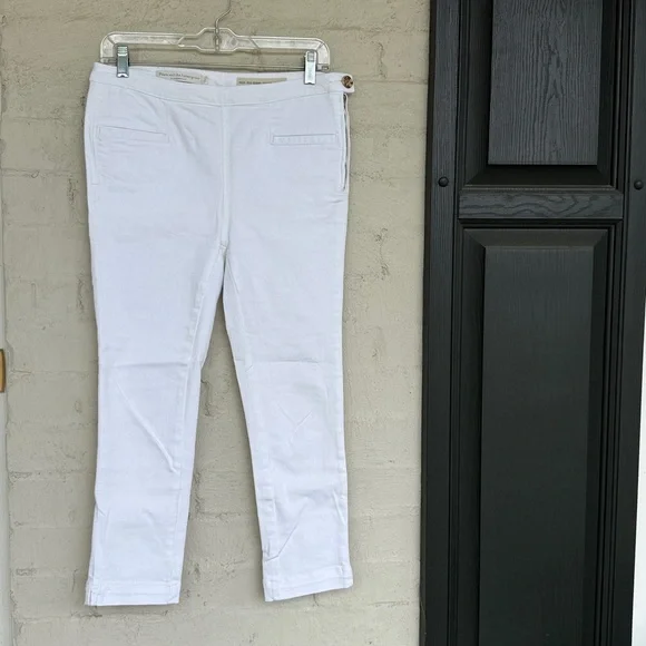 Anthropologie Pilcro & the Letterpress White High Rise Denim Legging Jeans W-28 - Picture 4 of 13